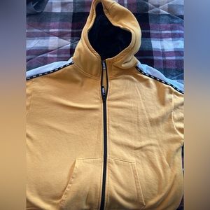 Victoria secret zip up hoodie with fur inside the hood